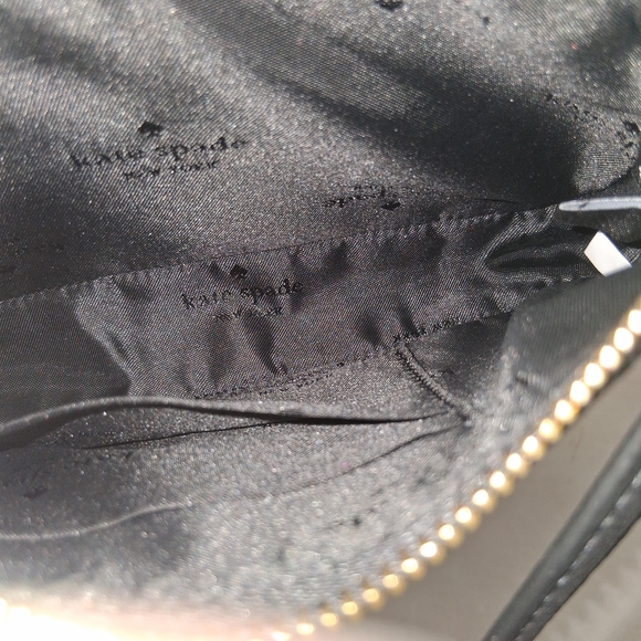 Kate Spade Black Wristlet with Gold Accents - Picture 8 of 8